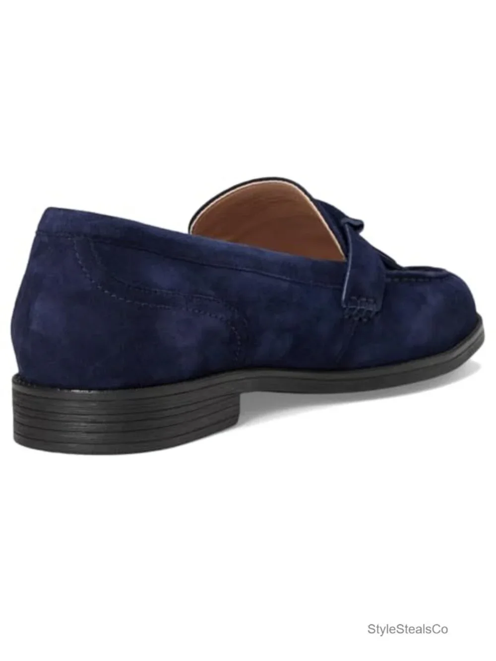 Cole Haan Suede Leather Loafers w/ Double Maryjane Strap & 3D Lux Comfort